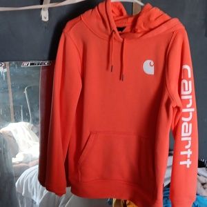 Carhartt hoodie coral color size medium